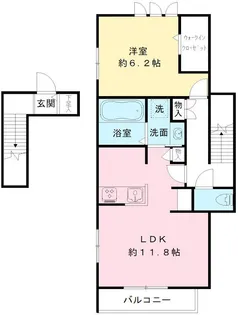 カトルセゾン久我山【2階】の間取り