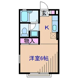 神奈川県横浜市港北区富士塚1【アパート】の間取り