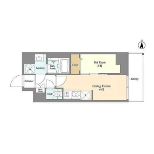 東京都江東区森下4【マンション】の間取り