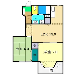 エンゼルハイツ高須【1階】の間取り