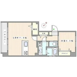 六義園第2コーポ【3階】の間取り