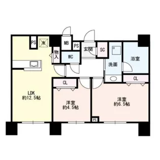 Flair丸の内(フレア丸の内)【12階】の間取り