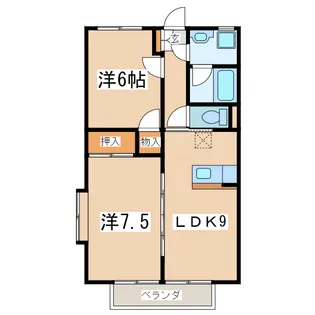セゾンあらい【2階】の間取り