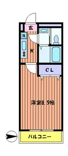 プレステージ立川【8階】の間取り