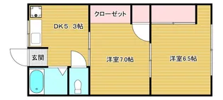 木本アパート【2階】の間取り