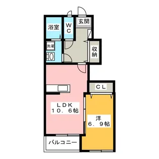 ブオナ レーガ I【1階】の間取り