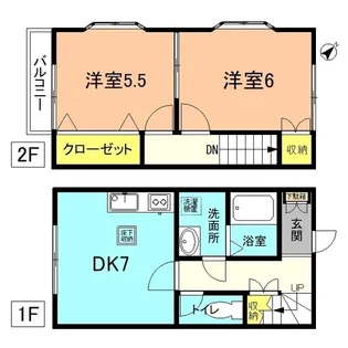 神奈川県平塚市平塚4【一戸建】の間取り
