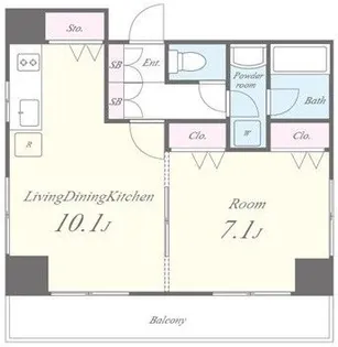 WAVE千束【5階】の間取り