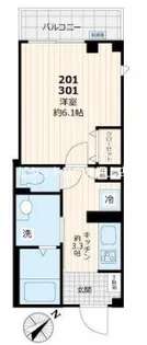 Vieuno Bunka(ビューノブンカ)【2階】の間取り