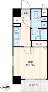 東京都品川区東五反田2【マンション】の間取り