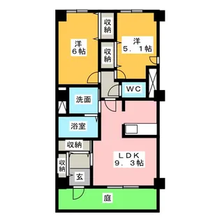 アメニティーのぞみ【1階】の間取り