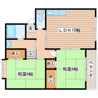 レジデンス青葉【2階】の間取り