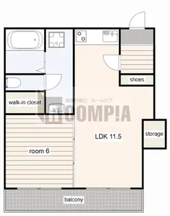 クイール加納【5階】の間取り