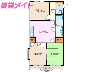 エクセレンス【3階】の間取り