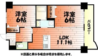 ニューシティアパートメンツ南小倉I【8階】の間取り