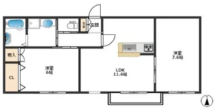 フォレスタ【1階】の間取り