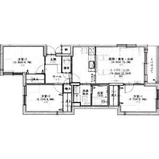 サンアイローヤル19【1階】の間取り