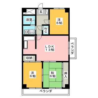 スクエア25【4階】の間取り