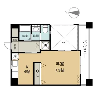 アメニックス大手町【8階】の間取り
