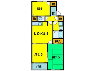 サンモール【3階】の間取り