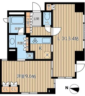 CITY SPIRE 半蔵門【1階】の間取り