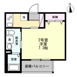 ベイルーム本厚木ブルーム【2階】の間取り