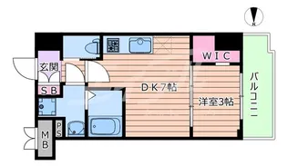 セレニテ福島アリア【15階】の間取り