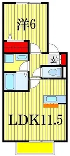 セレーノ西船【2階】の間取り