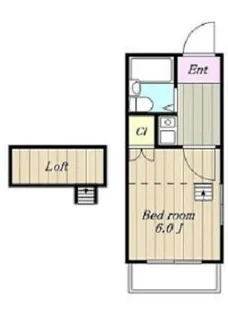 レオパレスかしわ台第18【1階】の間取り