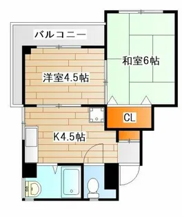 ライジングビルヨシザキ【4階】の間取り
