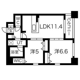 ベルルージュ名駅西【4階】の間取り