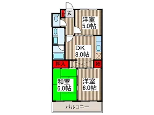 ラ・フォンテ-ヌ【3階】の間取り