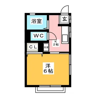 ハイツ高橋【1階】の間取り