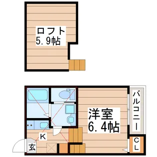 プランドールEX【2階】の間取り