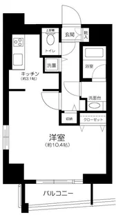 グレイスコート西麻布I【11階】の間取り