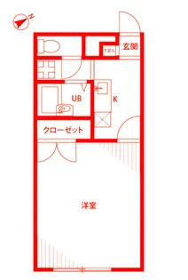 アムールKURIHAMA【1階】の間取り