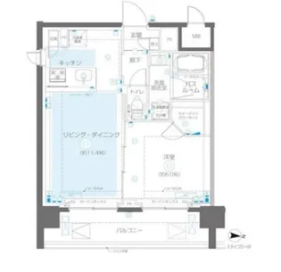 ZOOM錦糸町North【2階】の間取り