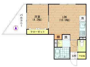 イプシロン亀戸【4階】の間取り
