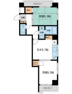 王子ハイツ【11階】の間取り