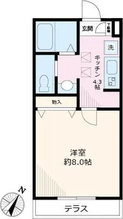 ラフィーネ・エコー【1階】の間取り