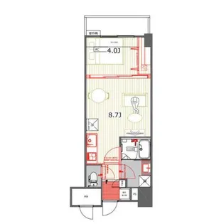 TQレジデンス名古屋錦(旧CASSIA錦本町通)【3階】の間取り