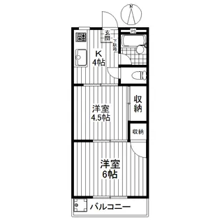 ホワイトハイム【2階】の間取り
