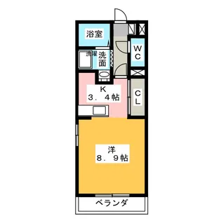 グランストーク立野【4階】の間取り