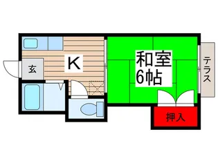 グリ-ンヒル松戸【1階】の間取り