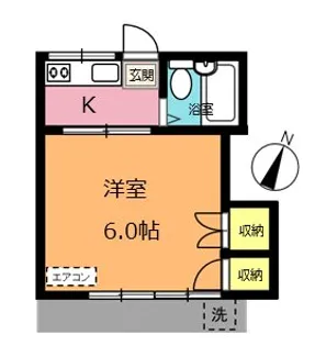 ハイツスリーナイン【1階】の間取り