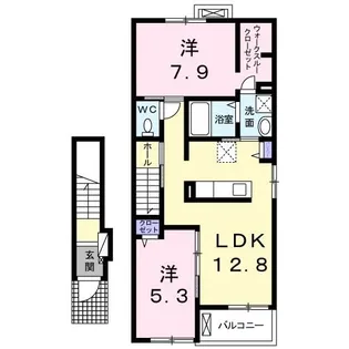 カーサ・グラースI【2階】の間取り