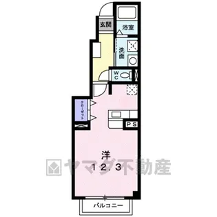 セイバリー【1階】の間取り
