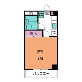 マンションサン菊井【2階】の間取り