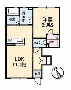 フォレスタ大元【1階】の間取り