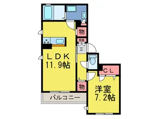 チュ・ラムール・サノ【1階】の間取り